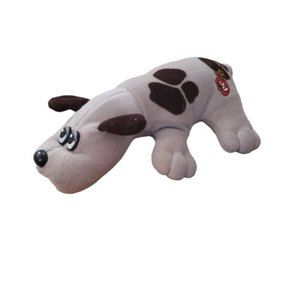 Vintage 1985 Tonka Pound Puppy Pup Plush Stuffed Animal 7" Gray Brown Spots GUC
